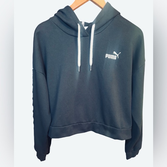 Puma EUC Gray and White Hoodie - Picture 3 of 4